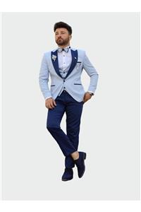 PAREZ Kırlangıç Yaka Slim Fit Damatlık