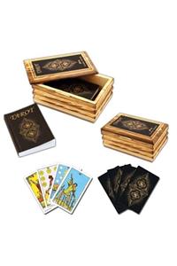 Star Okey Tarot Oyun Kartı Ahşap Kutulu