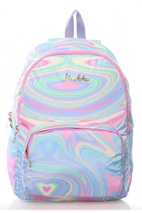 KAUKKO Rainbow Parlak Renkli Okul Günlük Sırt Çantası