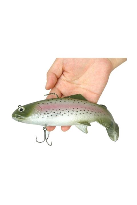 Profisher T Kuyruk Silikon Sahte Ala Balık Yem 19 Cm 137 Gr