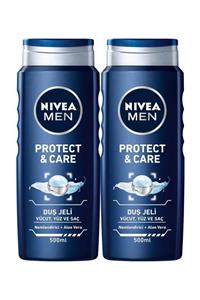 Nivea Men Protect & Care Erkek Duş Jeli 500 ml x 2