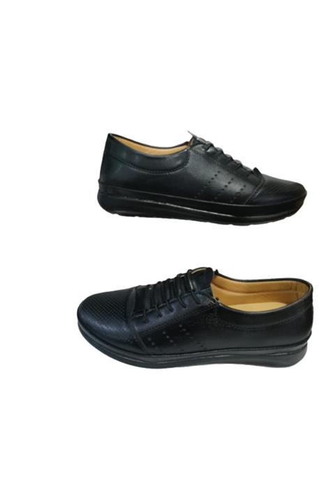 Ayzen Ay351-020 Kadın Siyah Günlük Yürüyüş Klasik Ayakkabı