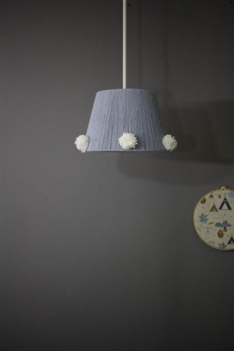 inka Konik Model Ponponlu Makrome Çocuk Bebek Odası Avize