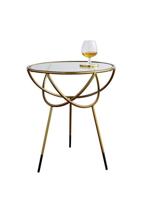 EVA Gold Yuvarlak Komodin