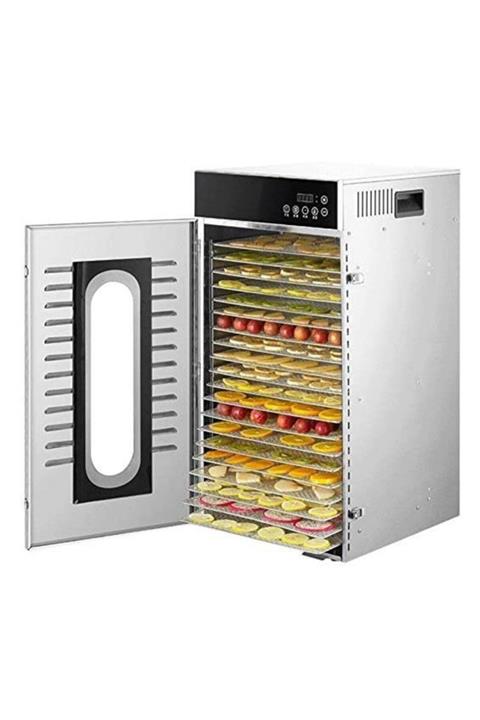 Dalle Lt-102 Dijital, Paslanmaz Gıda Ve Meyve Kurutma Makinesi 20 Katmanlı