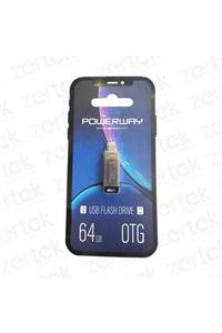 POWERWAY 64 Gb Iphone Otg Metal 2.0