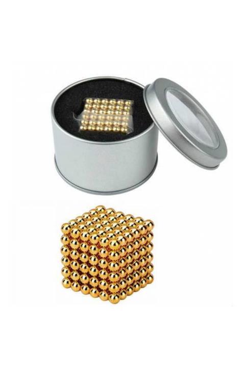 yakpen Yeni Sarı Gold Neocube Mıknatıs Neodyum Mıknatıs 216 Adet Neocube 5mm Eğitici Zeka Geliştirici Küp