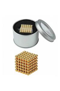 yakpen Yeni Sarı Gold Neocube Mıknatıs Neodyum Mıknatıs 216 Adet Neocube 5mm Eğitici Zeka Geliştirici Küp