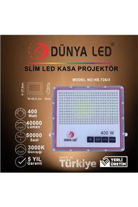 DÜNYA LED 400 w Smd Led Slim Projektör 3000 k Günışığı