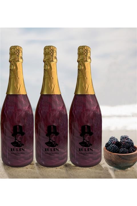 Lüpen Simli Lux Böğürtlen Aromalı 750 Ml Gazlı İçecek 3 Adet