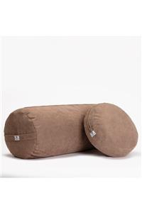 Nui Yoga Bej Bolster & Meditasyon Minderi