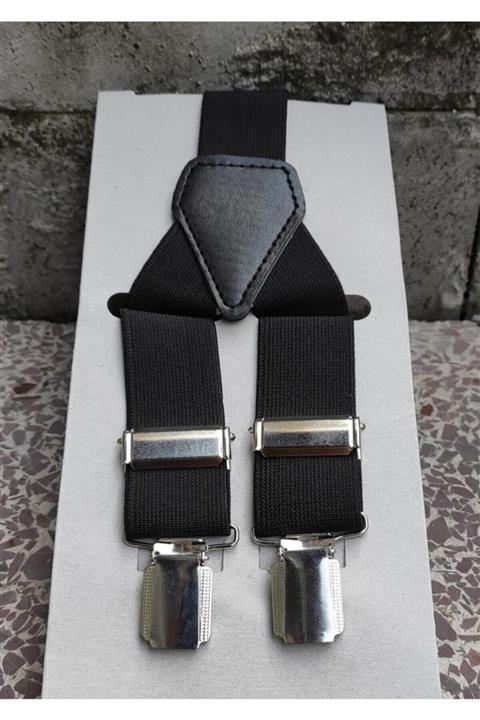 Kemer Dünyası Unisex Siyah Pantolon Askısı