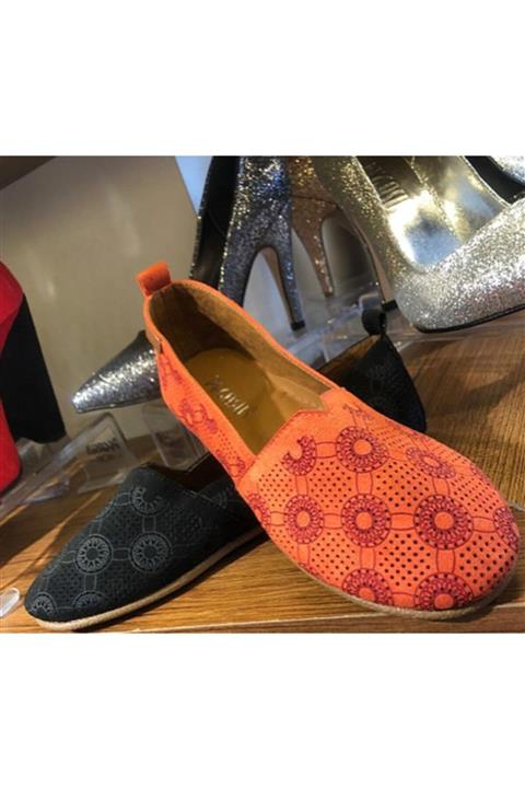 Comfy Babet Kadın Nar Çiçeği Rengi Ortopedik Babet