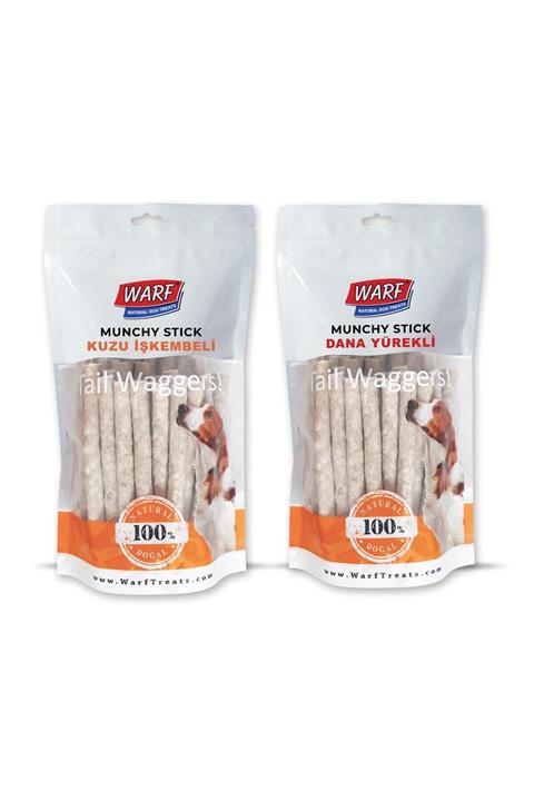 Warf Kuzu Işkembeli Yürekli Munchy Çubuk (40'LI) 400 gr (40'LI) 400 gr