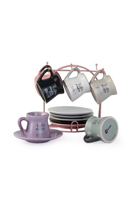 ACAR Seramik 6 Kişilik Kahve Fincan Takımı