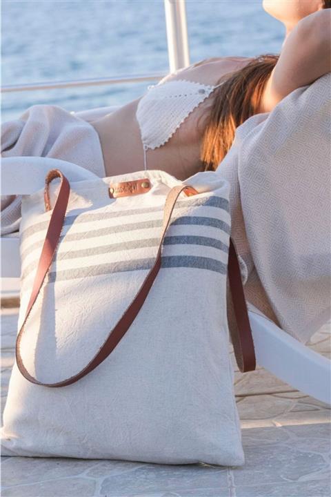 Buldanevi Eros Keten Pamuk Plaj Çantası