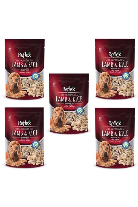 Reflex Semi Moist Kuzu Etli Köpek Ödül Maması 150 Gr 5 Adet