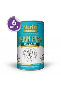 Nutri Canin Tahılsız Kuzulu Yavru Köpek Konservesi 400 gr 6 Adet