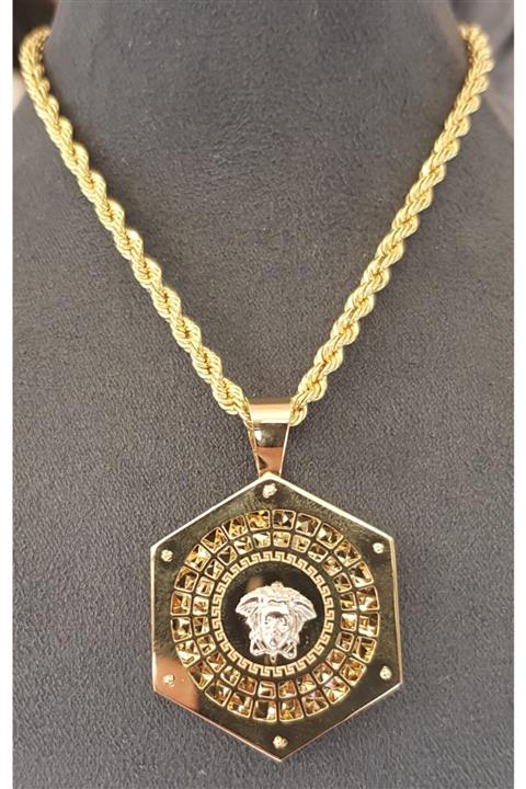 Altınkaya kuyumculuk 14 Ayar Altın Versace Modeli Kolye