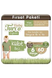 Baby Turco Doğadan Külot Bez 6 Numara Xlarge 60 Adet