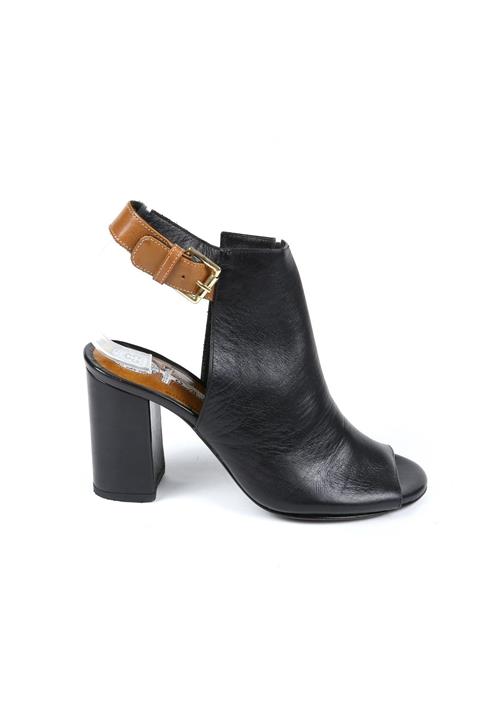 CANES AYAKKABI Kadın Siyah Deri Ayakkabı