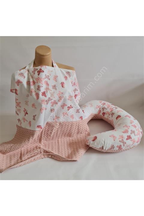 babynestdunyasi Pudra Pike Emzirme Önlüğü Ve Yastığı