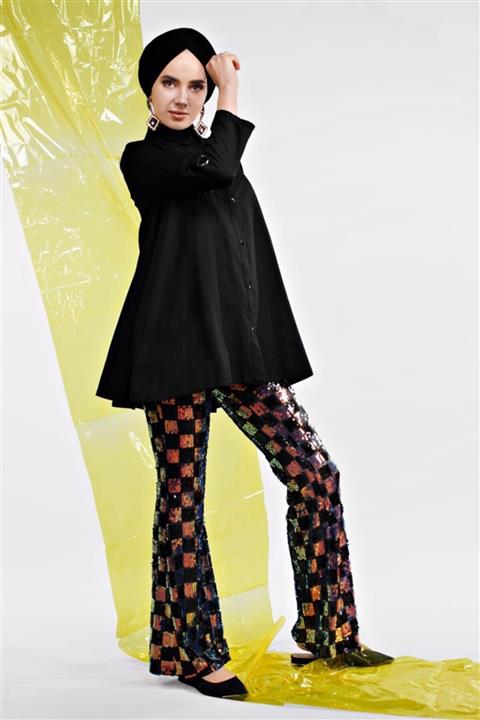 TRENDTESETTÜR Ispanyol Paça Payet Pantolon 5005