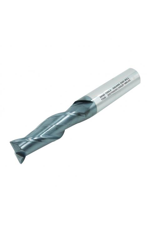 Deng Tools Q20.0*l150 Uzun 2 Ağızlı Düz Freze Hrc45