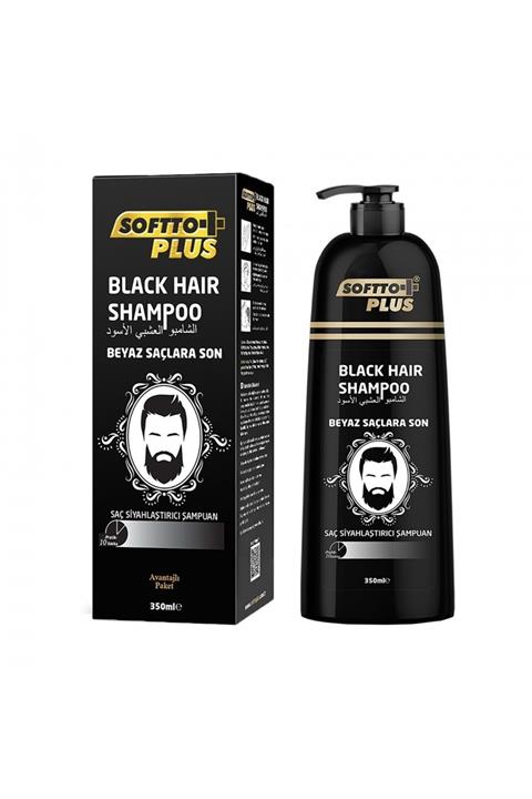 Softto Plus Black Hair Saç Siyahlaştırıcı Şampuan 350 Ml