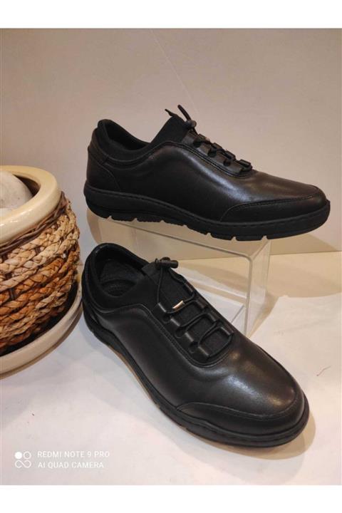 JAMES FRANCO James 101-841 Siyah Dlplı Siyah Streç -comfort Ayakkabı