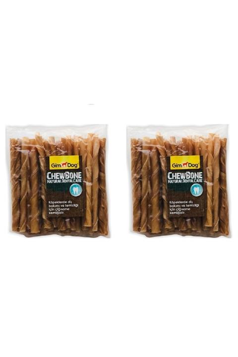 Gimdog Mordimi Burgu Çubuk Naturel 50 Li 300 Gr. 2 Li Eko Paket