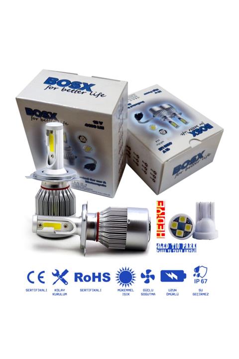 C9 H7 Led Xenon Far Led Zenon Ampulü Beyaz Yeni Nesil Şimşek Etkili Bosx