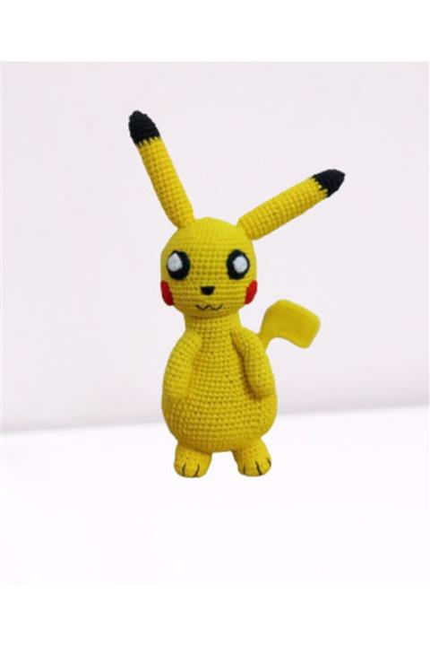 TOYSCİTY Pikachu Organik Örgü Oyuncak