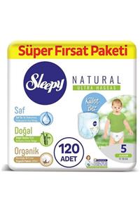 Sleepy Natural Külot Bez 5 Numara Junior Süper Fırsat Paketi 120 Adet