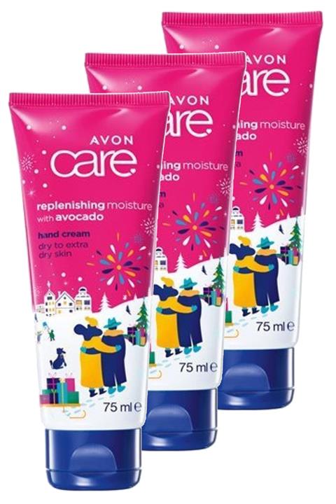 AVON Replenishing Moisture Avokado Özlü Yenileyici El Kremi  75 Ml. Üçlü Set