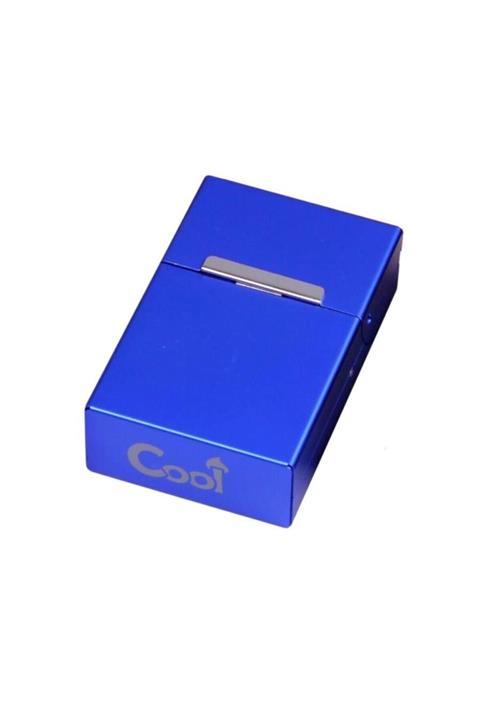 Cool German Aluminyum Mıknatıslı Kısa Sigara Kutusu Mavi