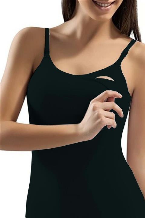 orovita Siyah Dikişsiz Askılı Emzırme Atletı