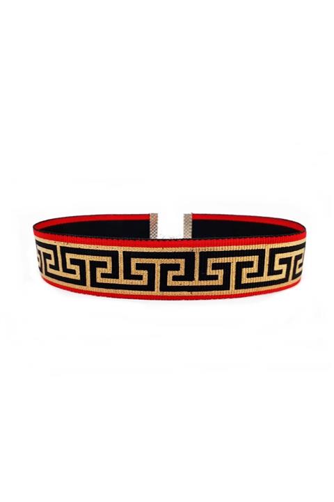 Bijustore Versace Model Choker Kadın Tasma Kolye