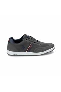 U.S. Polo Assn. Erkek Gri  Kares  Günlük Sneaker