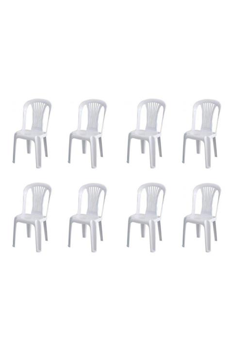 Stars 8 Adet Star Selin Sandelye Beyaz