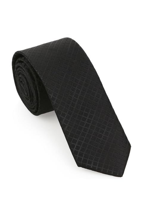 Brianze Siyah Ekoseli Slim Kravat Skac 5