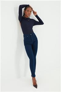 TRENDYOLMİLLA Lacivert Yüksek Bel Skinny Jeans TWOAW22JE0368