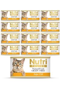 Nutri Feline Tahılsız Sığır Etli Konserve Kedi Maması 85 Gr 12 Adet