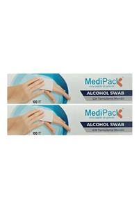 medipack Alkollü Mendil Medıpack Alcohol Swab Cilt Temizleme Alkol Swap 2 Kutu 200 Adet