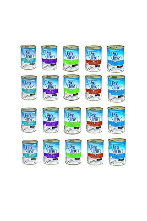 Pro Line Mix Set Eko  Yetişkin Kedi Konservesi 415 gr x 20 Adet