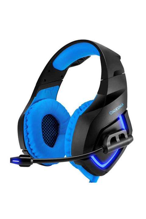 Onikuma Gaming Kulaklık Işıklı Oyuncu Kulaklığı Kulak Üstü Ps4 Ps3 Playstation Gamer Profosyonel K1b