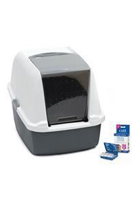 Catit Magic Blue Litter Box Regular Kapalı Kedi Tuvaleti