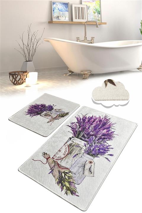 Chilai Home Purpura Djt 2 Li Set Banyo Paspası Klozet Takımı