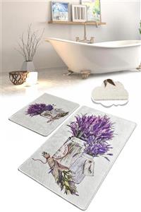 Chilai Home Purpura Djt 2 Li Set Banyo Paspası Klozet Takımı