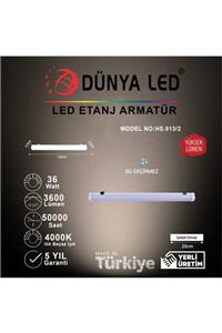 DÜNYA LED Hs.813/2 36w Led Etanj Sarkıt Armatür 4000k Ilık Beyaz Işık